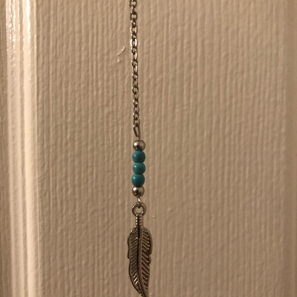 Feather Drop Necklace